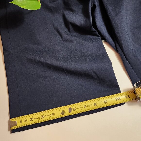 Style and Co Navy Blue Midrise Capri Pants Size 16 - Picture 8 of 12